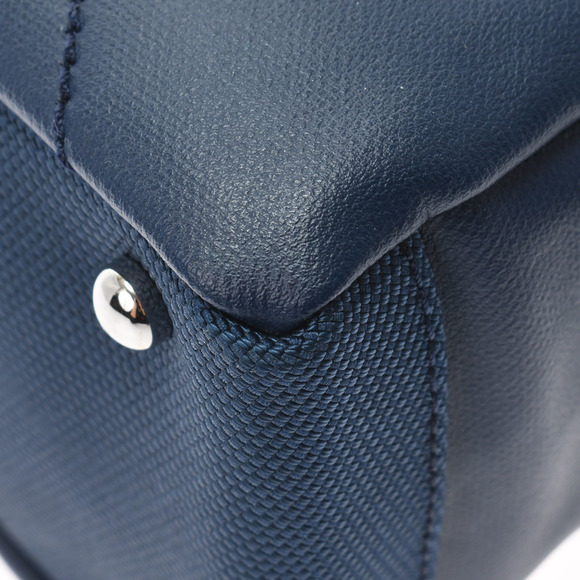 Chanel Paris Biarritz PM Blue/Silver Hardware Coated Canvas Tote Bag - Picture 8 of 12